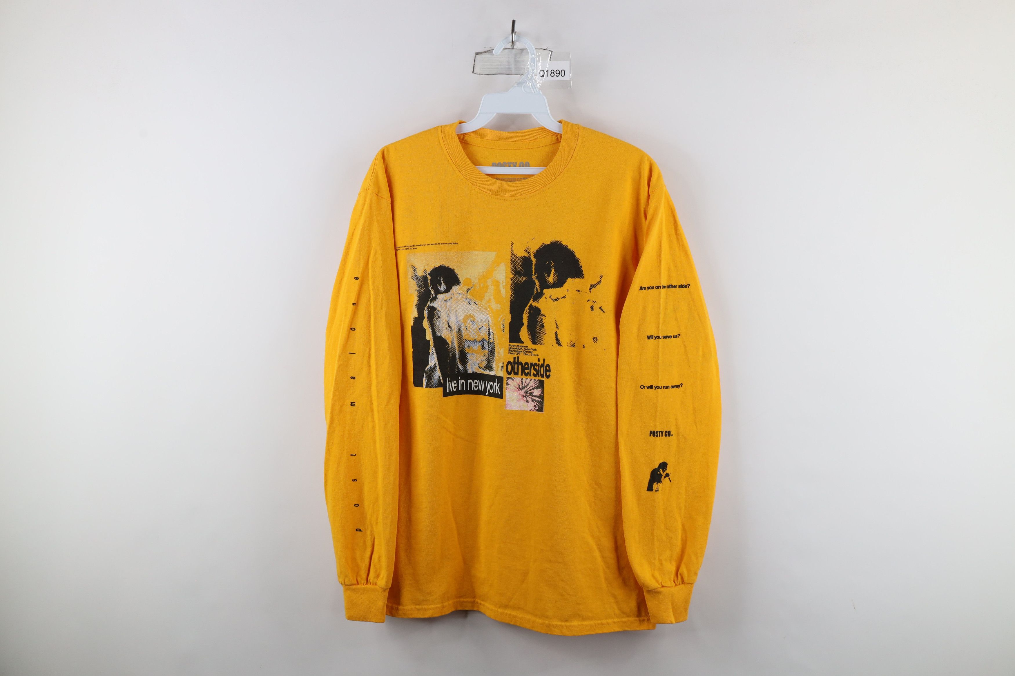 Vintage Vintage Y2K Posty Co 2018 Post Malone Long Sleeve T-Shirt Size US M / EU 48-50 / 2 - 1 Thumbnail