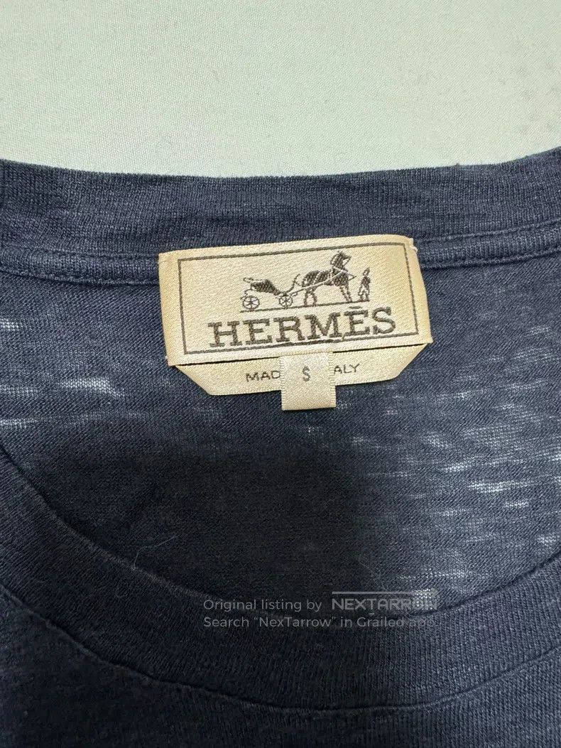Hermes Hermes 100% linen short-sleeve T-shirt Size US S / EU 44-46 / 1 - 6 Thumbnail