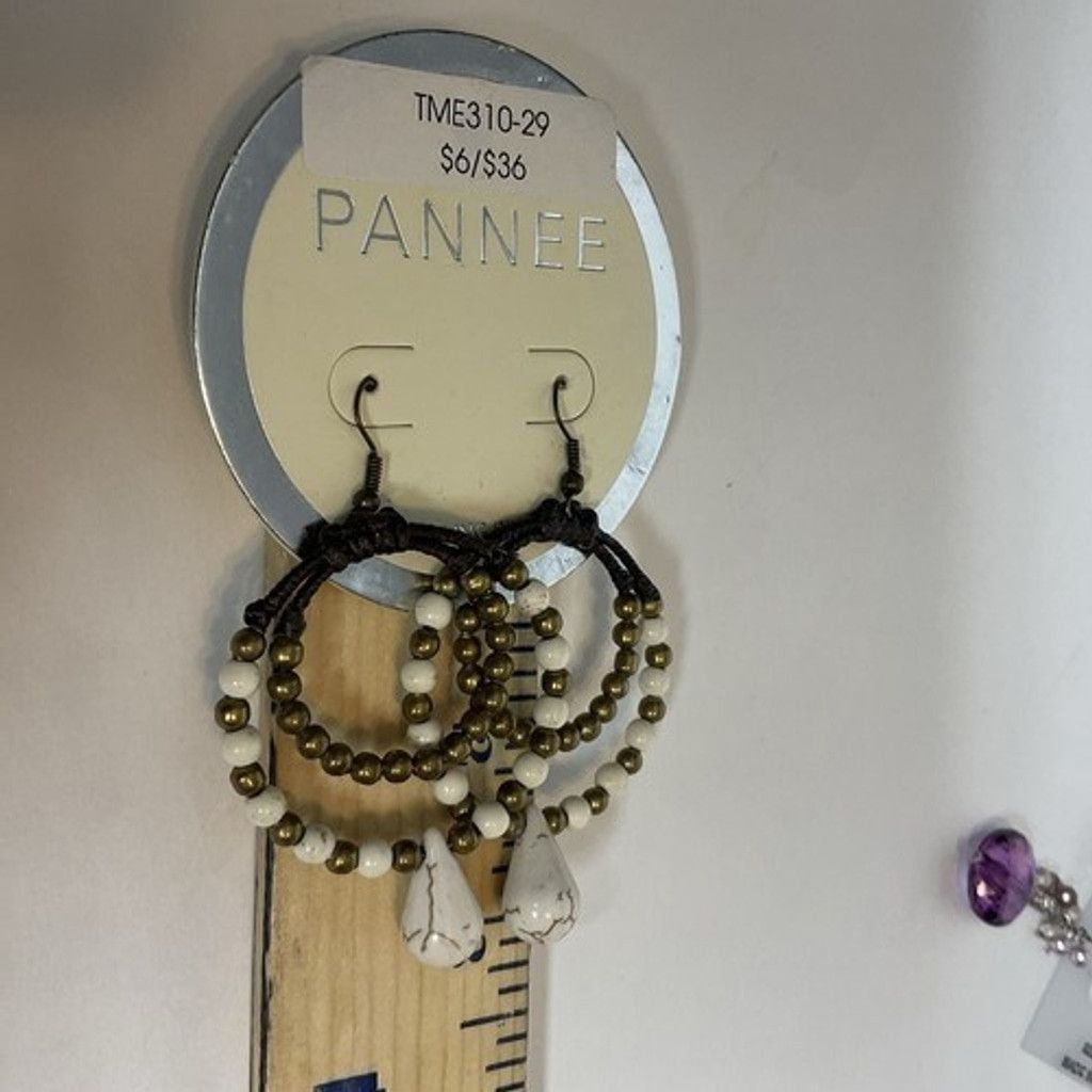 Other NWT Pannee Lot of 2 Boho Loop/Hoop Earrings&Dang Purple Drop Size ONE SIZE - 2 Thumbnail
