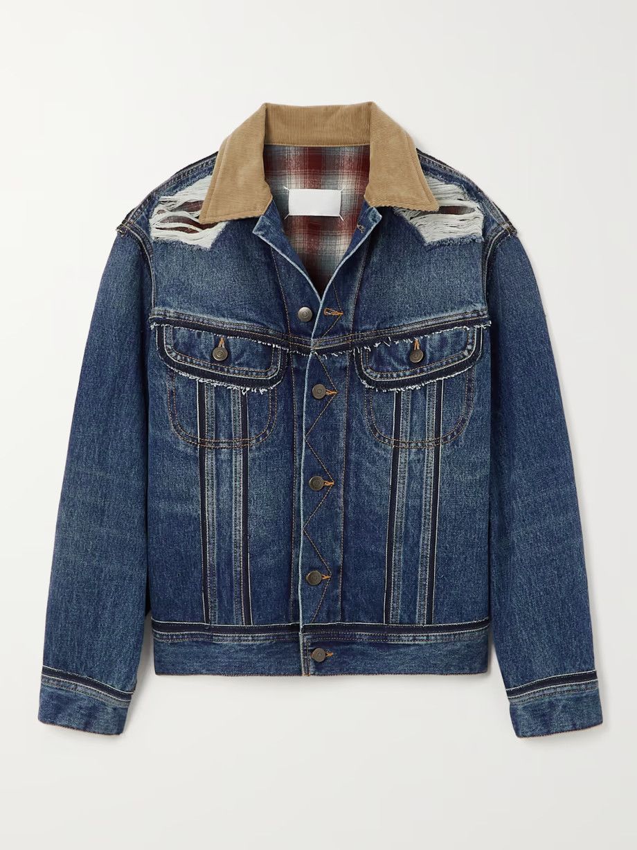 Maison Margiela o1y0625 Denim Jacket in Blue Size XS / US 0-2 / IT 36-38 - 1 Thumbnail