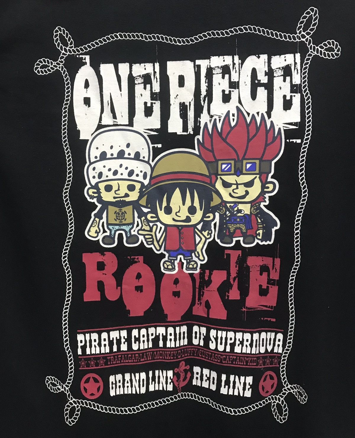 Anime × One Piece × Vintage Vintage One Piece Pirate Captain Of Supernova Overall Size US 33 - 5 Thumbnail