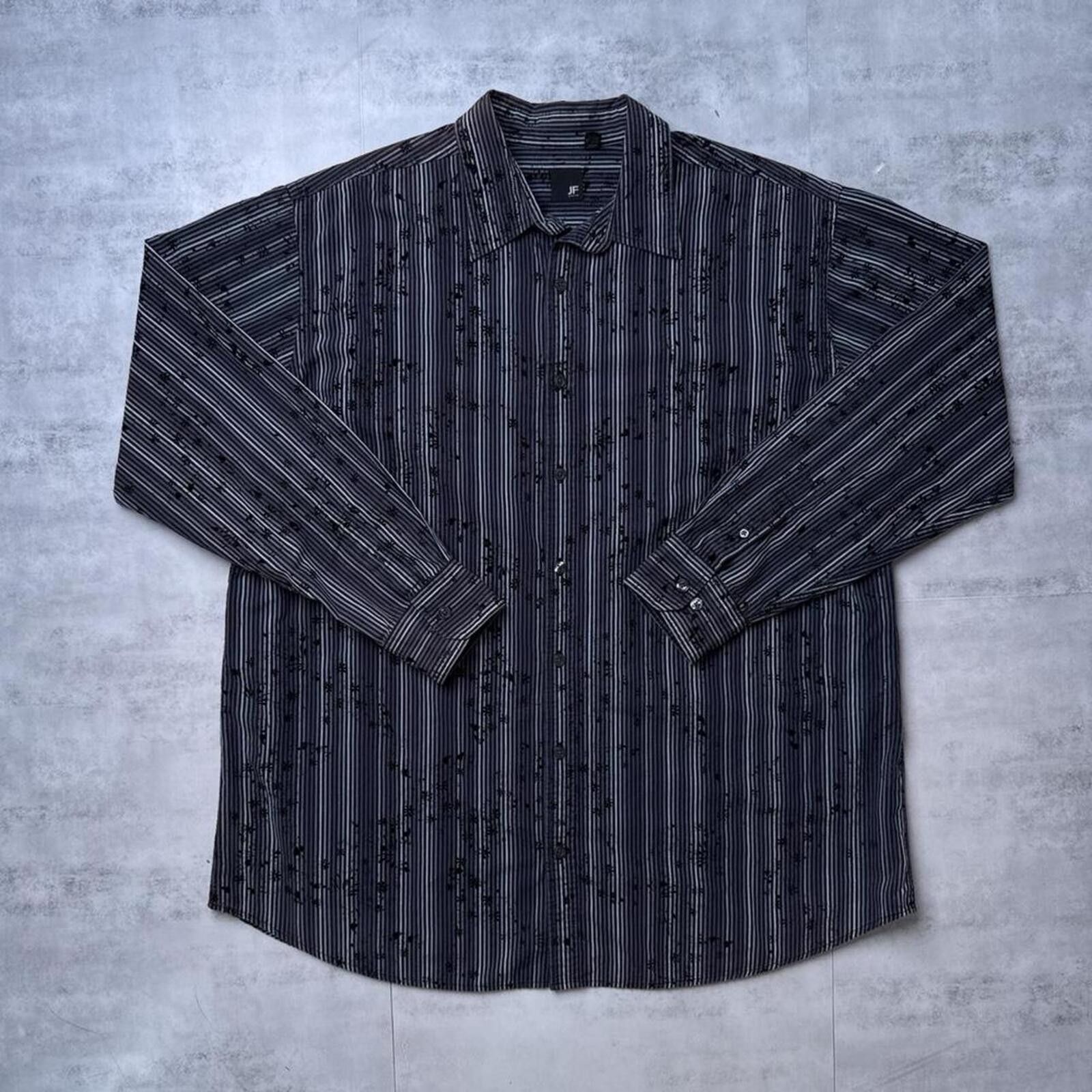 Affliction Y2K JF Button Up Black Flower Shirt Size US XXL / EU 58 / 5 - 1 Thumbnail