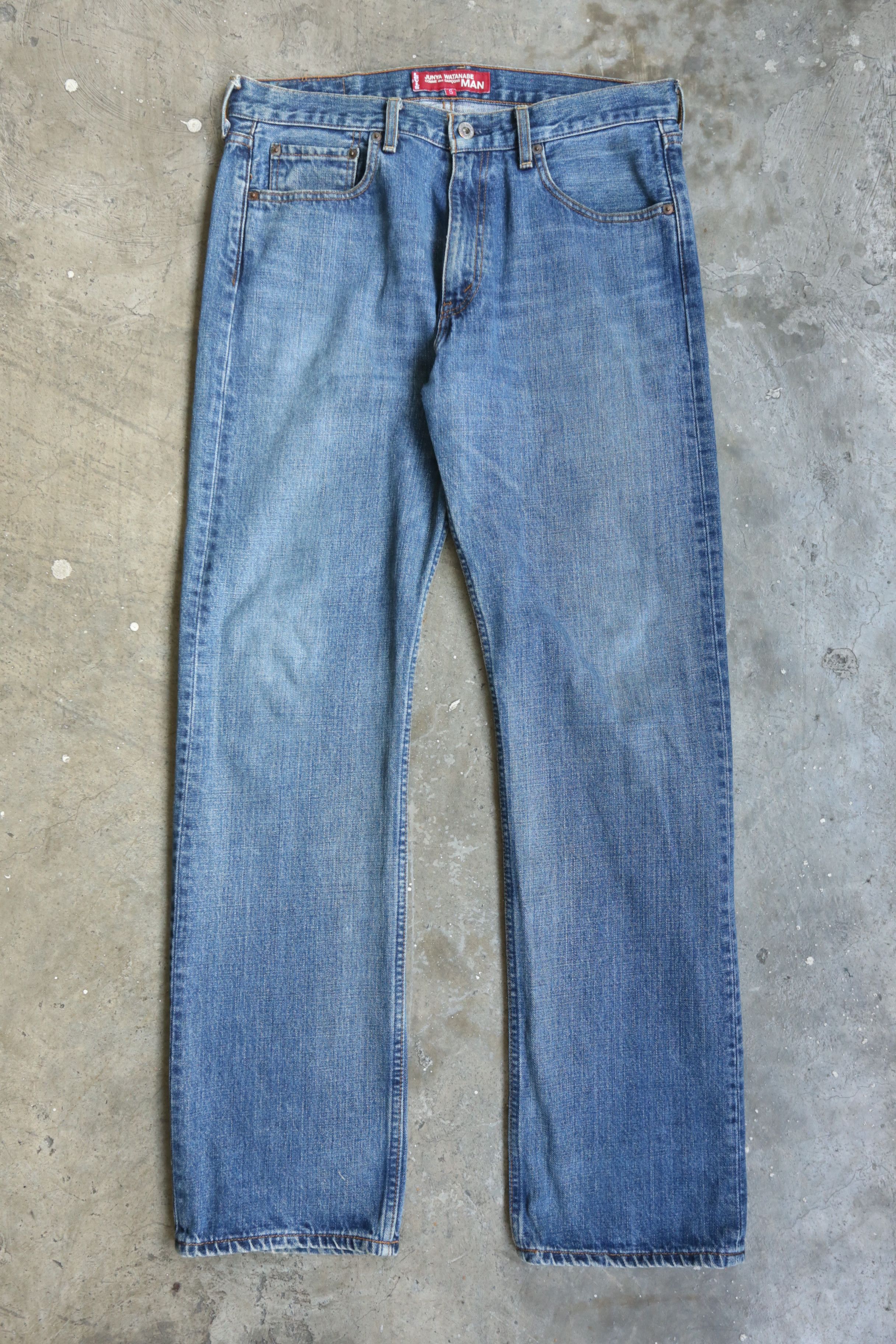 Junya Watanabe × Levi's Junya Watanabe - Levi's - S/S 02 - Poem Denim Jean Size US 32 / EU 48 - 2 Thumbnail