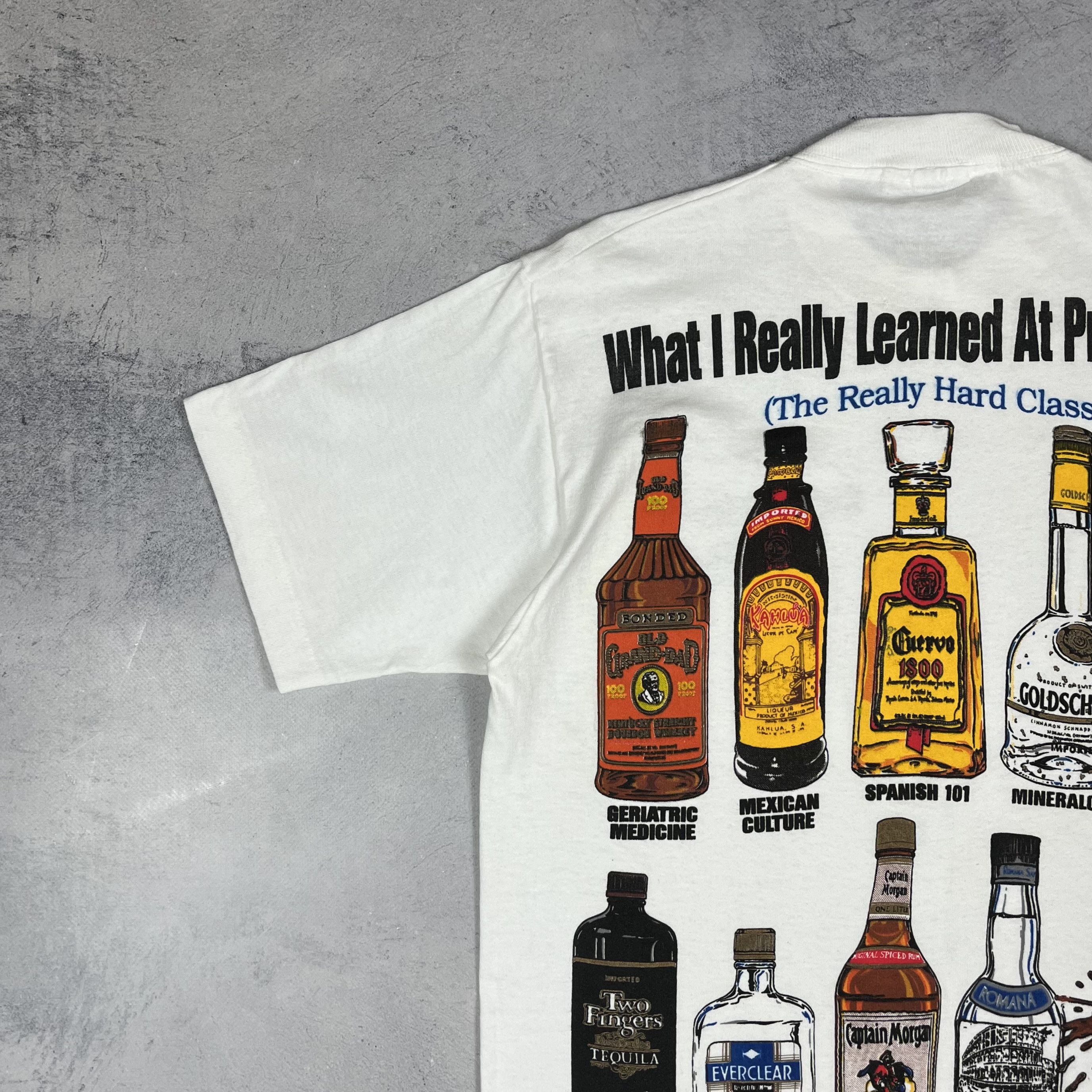 Vintage Vintage “What I Really Learned” Alcohol Funny T Shirt 1994 Size US M / EU 48-50 / 2 - 6 Thumbnail
