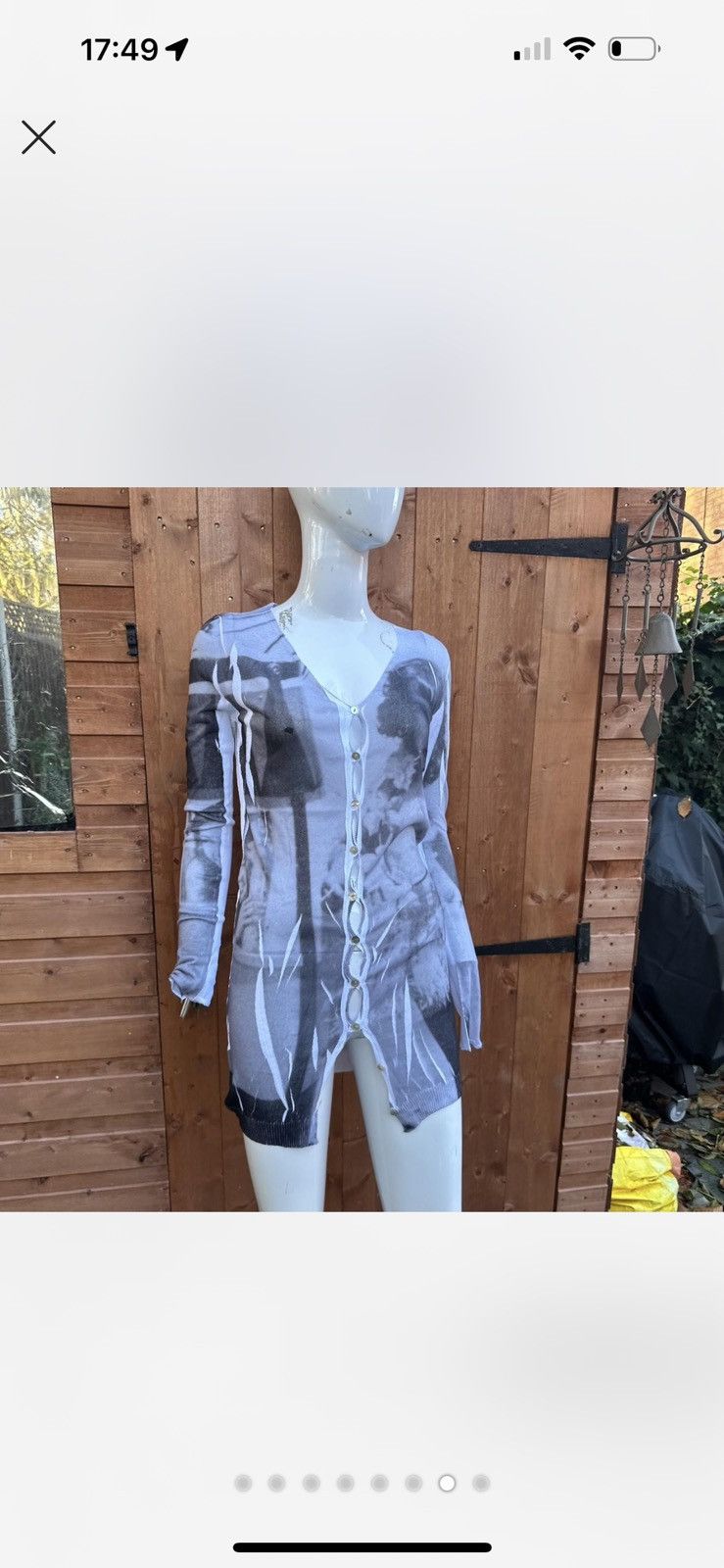 Vintage Photographic printing cardigan graphic Size S / US 4 / IT 40 - 7 Thumbnail