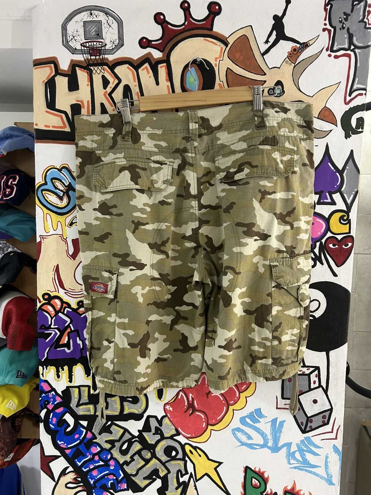 Dickies × Vintage Dickies Camo Cargo Shorts Size US 38 / EU 54 - 2 Thumbnail