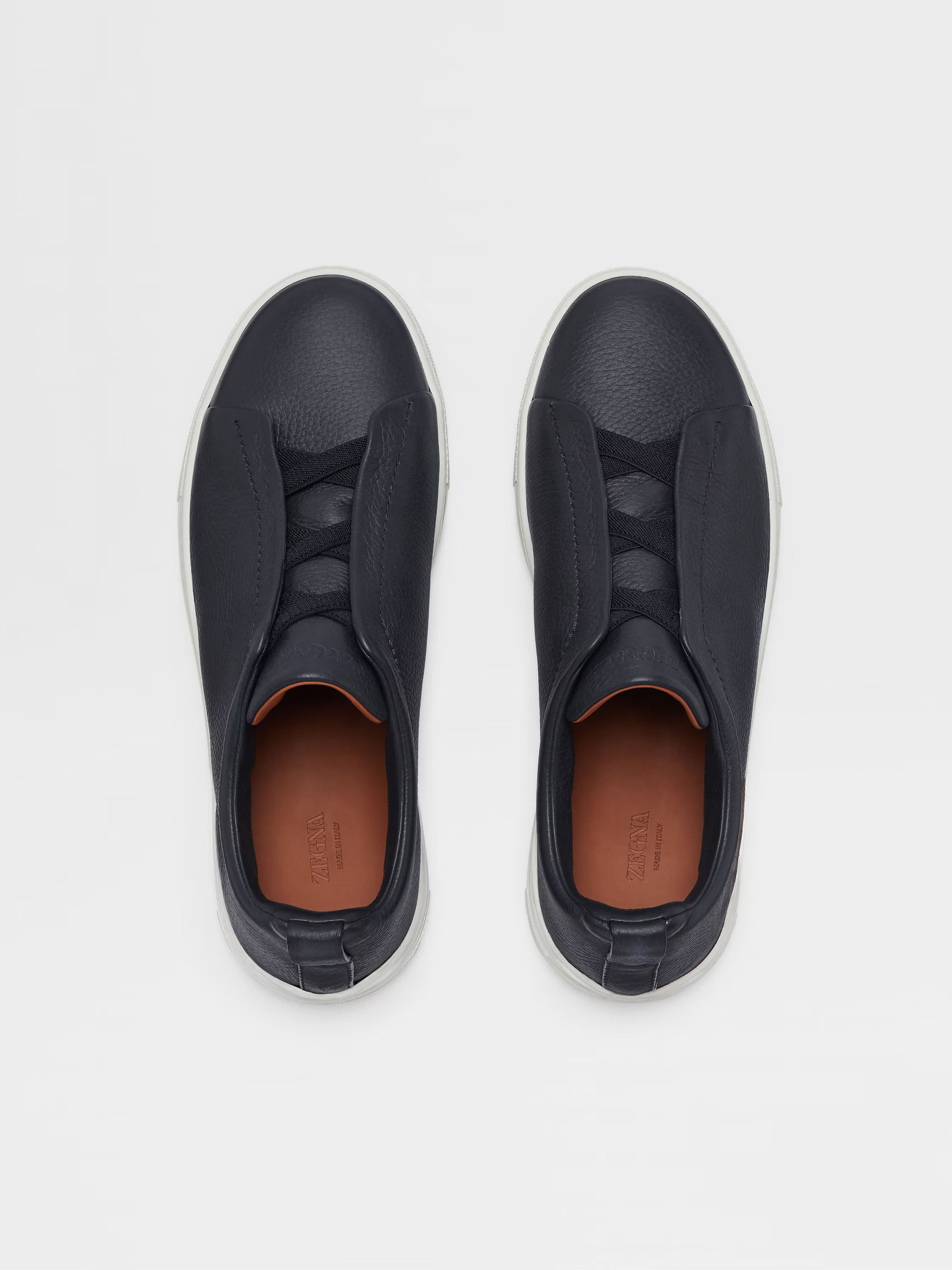 Ermenegildo Zegna o1s1rm0325 RLHCVO Triple Stitch™ Pelle di Cervo Sneakers Size US 7 / EU 40 - 4 Thumbnail