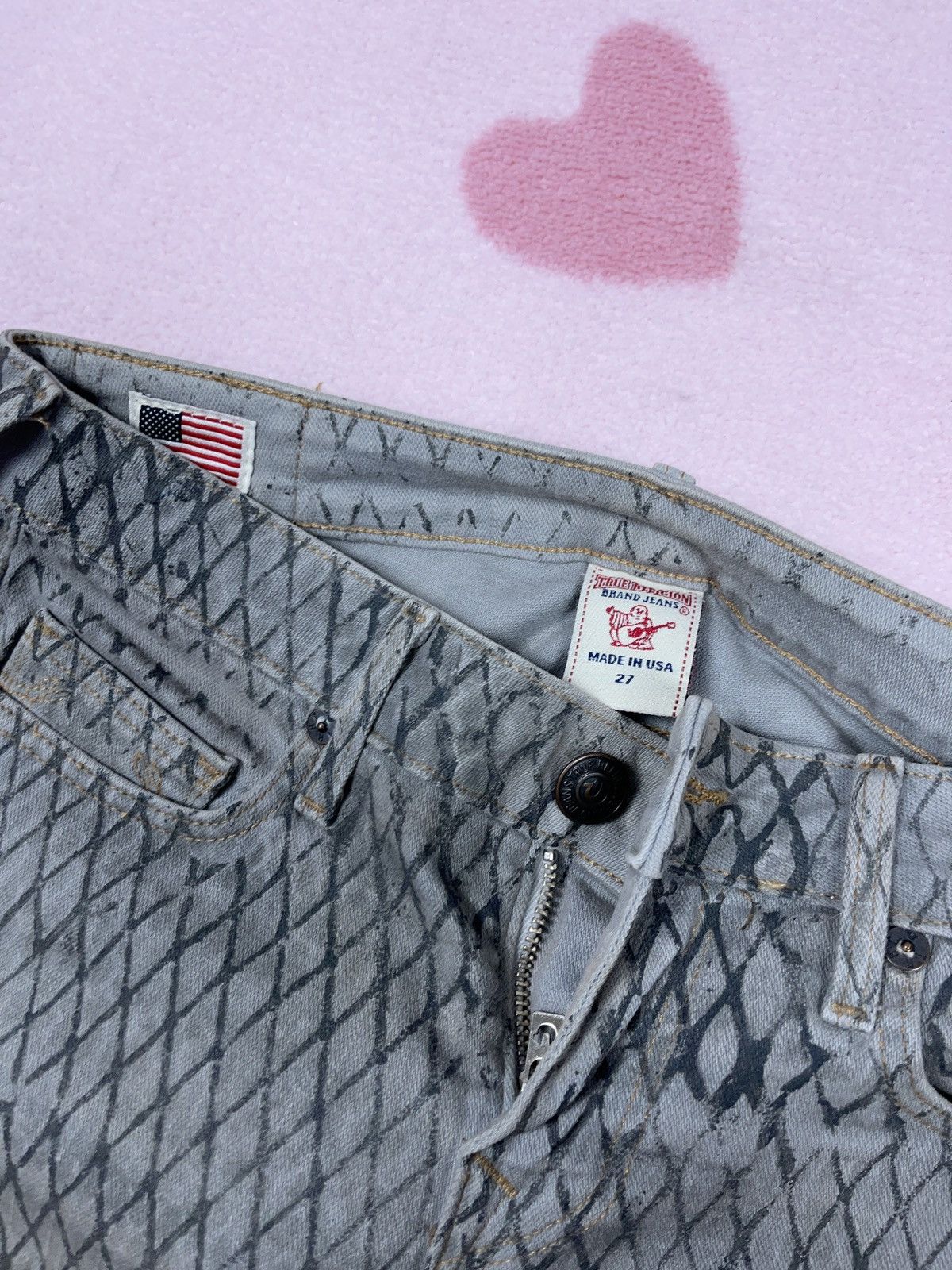 True Religion ➕ cool pattern true religion wmns jeans aop drip Size 28" / US 6 / IT 42 - 4 Thumbnail