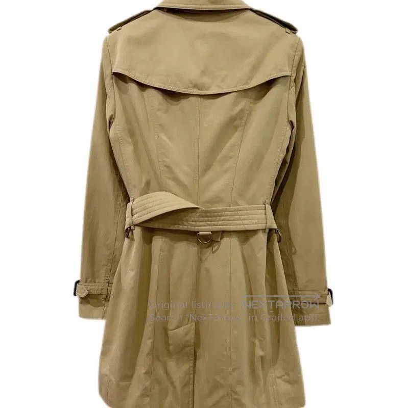 Burberry Burberry Women's Khaki Cotton Trench Coat XS. Size XS / US 0-2 / IT 36-38 - 2 Thumbnail