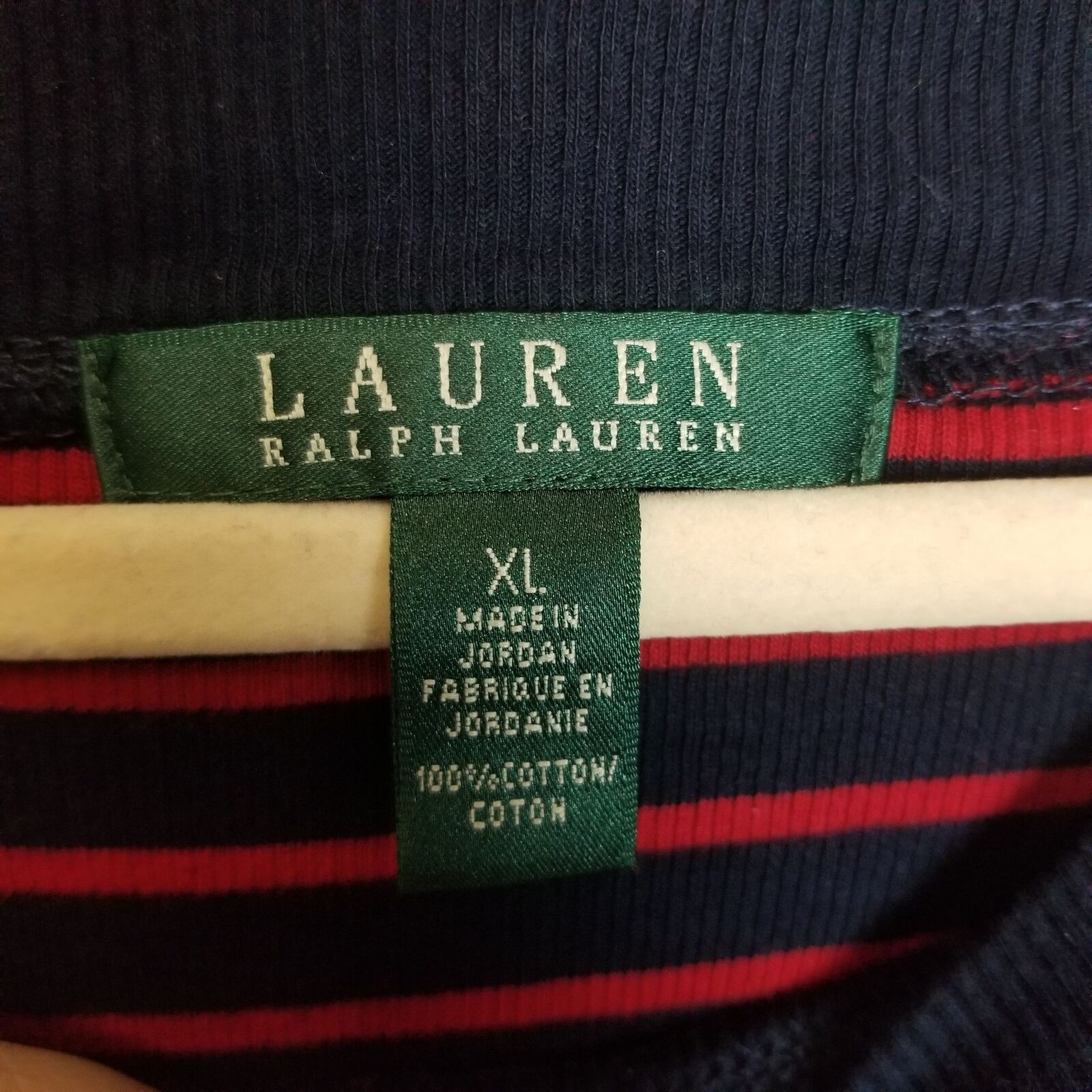 Lauren Ralph Lauren Lauren Ralph Lauren Womens Striped Sweater XL Elbow Patch Size XL / US 12-14 / IT 48-50 - 6 Thumbnail