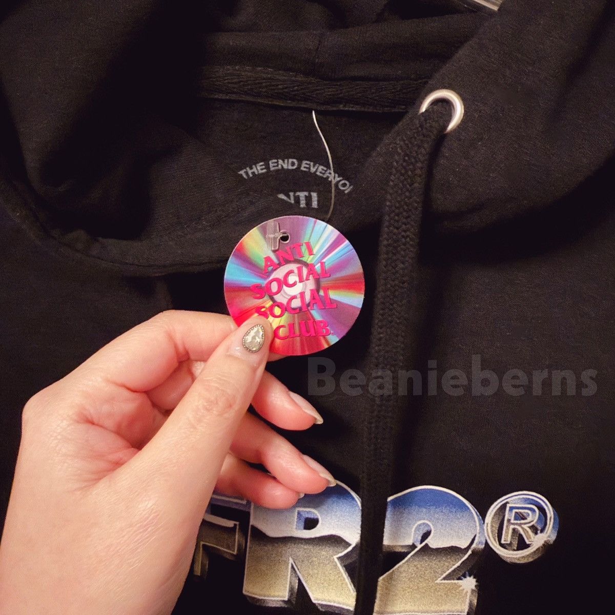 Anti Social Social Club NWT Anti Social Social Club x FR2 Magnetism Black Hoodie Size US L / EU 52-54 / 3 - 5 Thumbnail
