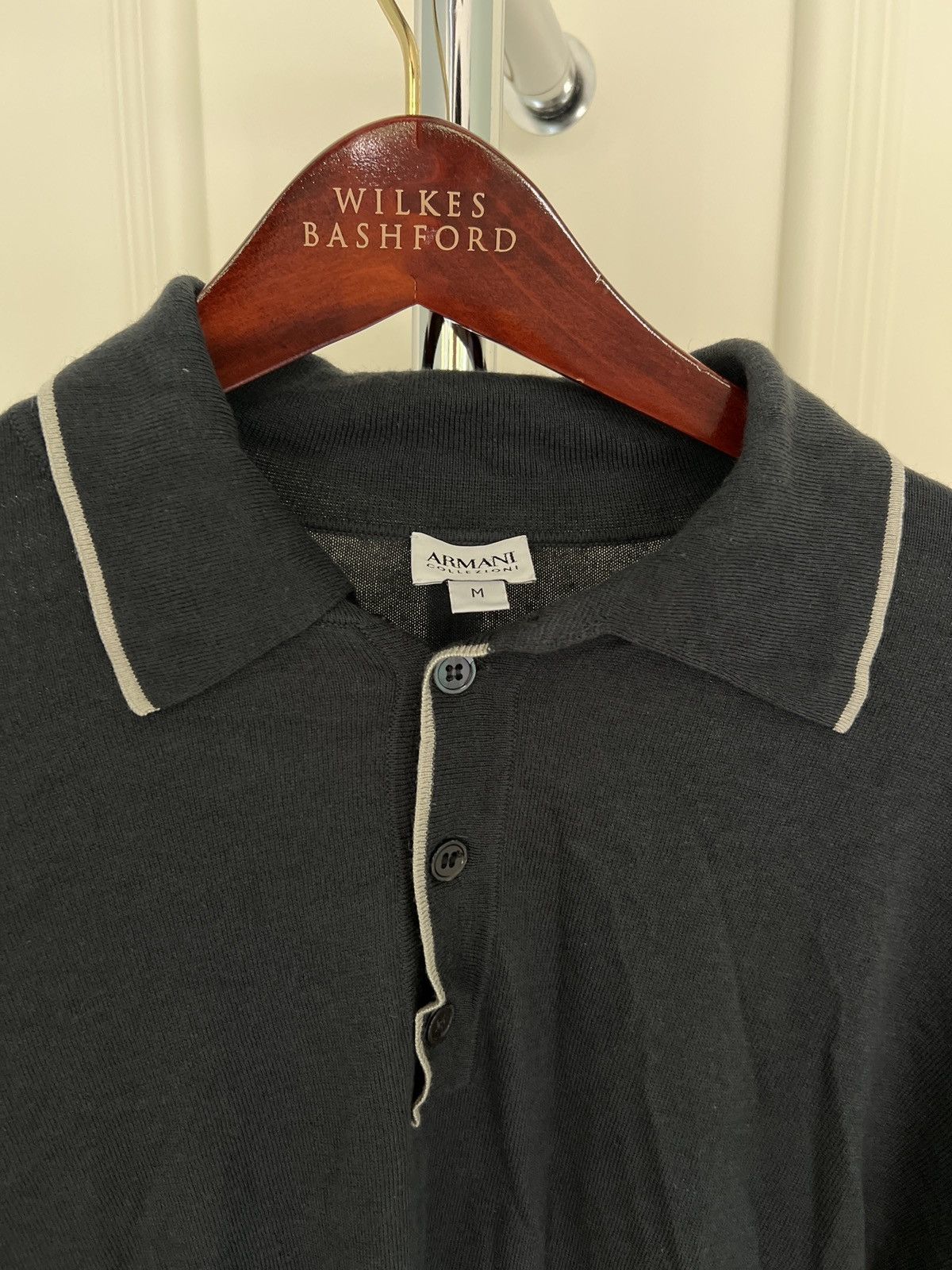 Armani Armani Collezioni Collared Sweater Size US M / EU 48-50 / 2 - 2 Thumbnail