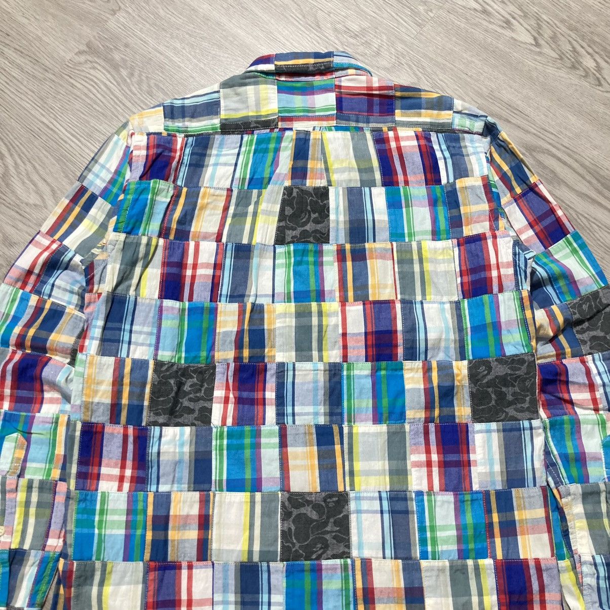 Bape OG Bape A Bathing Ape Camo Patchwork Long Slevee Shirt Size US S / EU 44-46 / 1 - 10 Thumbnail