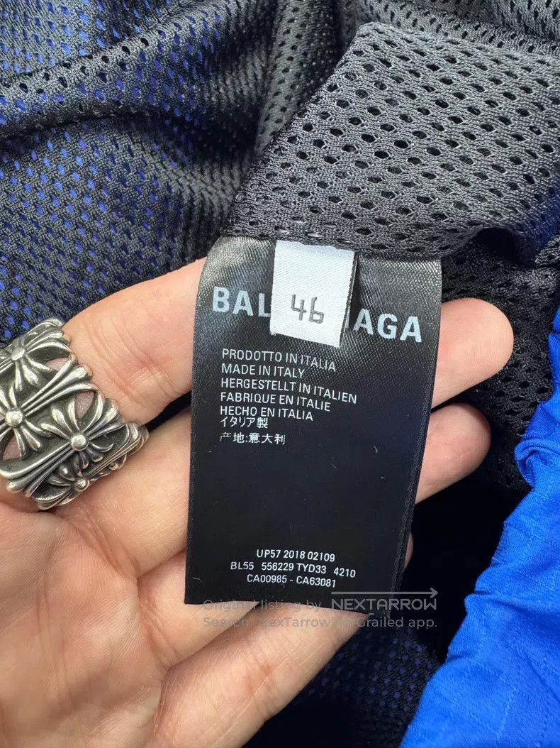 Balenciaga Balenciaga Blue Functional Half-Zip Front & Back Logo Embr Size US S / EU 44-46 / 1 - 4 Thumbnail