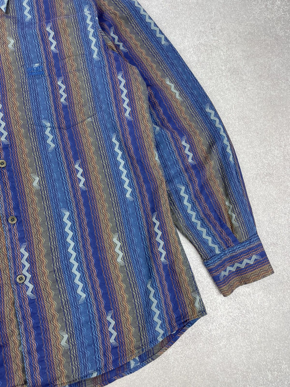 Missoni Vintage Missoni Sport Long Sleeve Shirt Size 52 Size US L / EU 52-54 / 3 - 2 Thumbnail