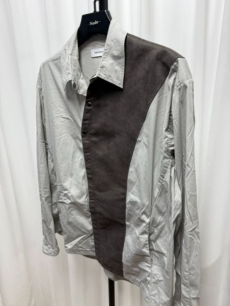 Kiko Kostadinov Kiko Kostadinov Irregular-shaped leather patchwork shirt Size US M / EU 48-50 / 2 - 3 Thumbnail