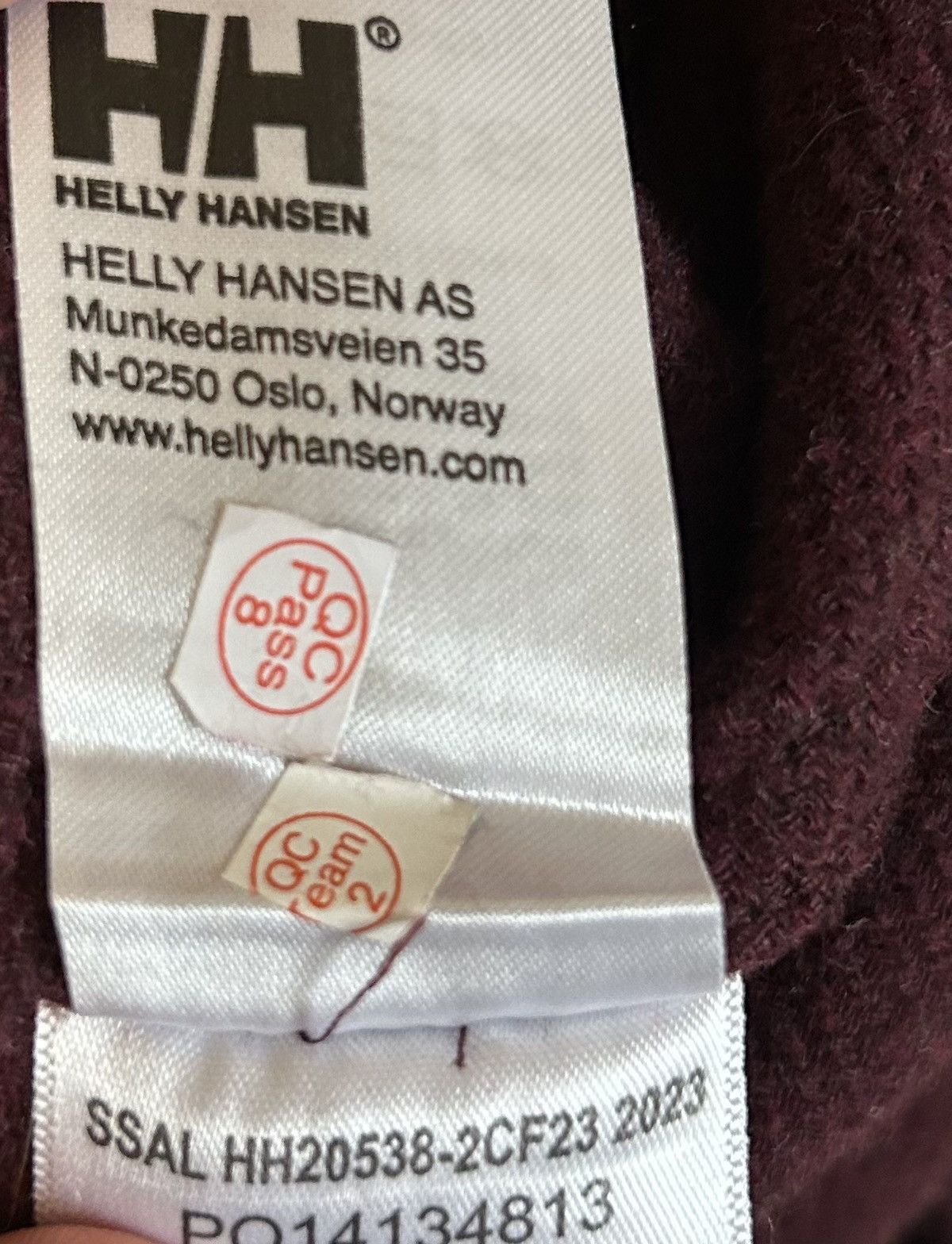 Helly Hansen Helly Hansen Burgundy Button Up Flannel Long Sleeve Shirt Size US L / EU 52-54 / 3 - 10 Thumbnail