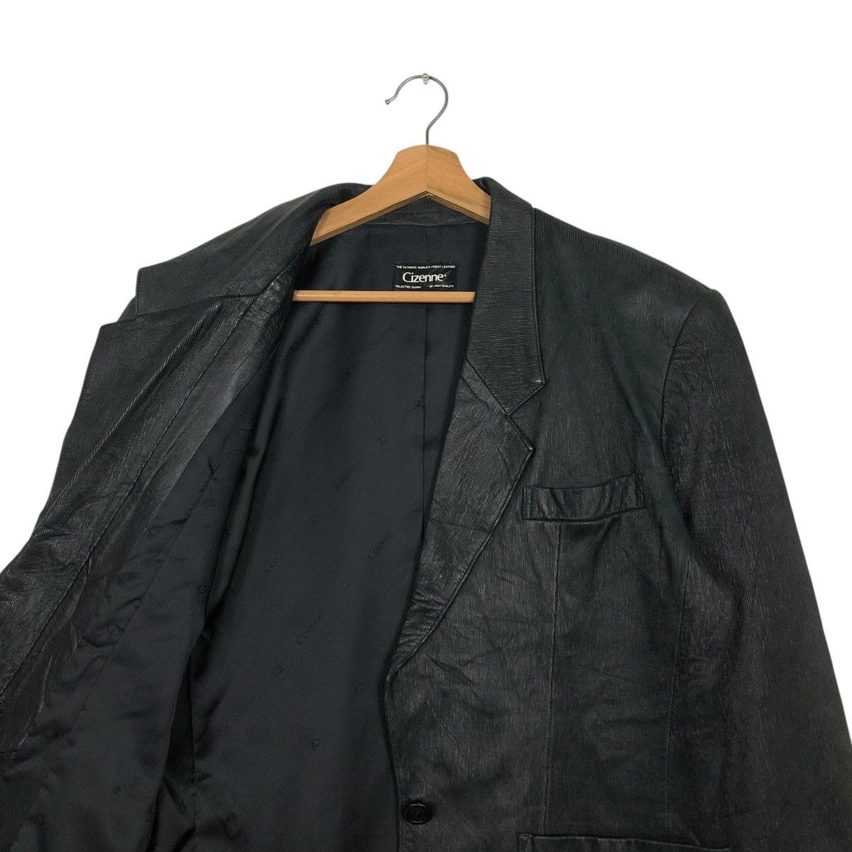 Japanese Brand 🔥VINTAGE LEATHER JACKET COATS CIZENNE ISSEY MIYAKE Size US M / EU 48-50 / 2 - 14 Thumbnail