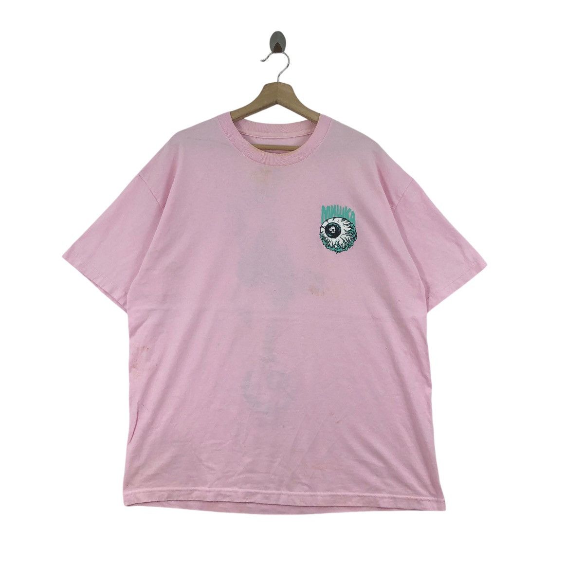 Mishka MISHKA Skateboards Tee Shirt Big Logo Skull Skate Streetwear Size US XL / EU 56 / 4 - 2 Thumbnail