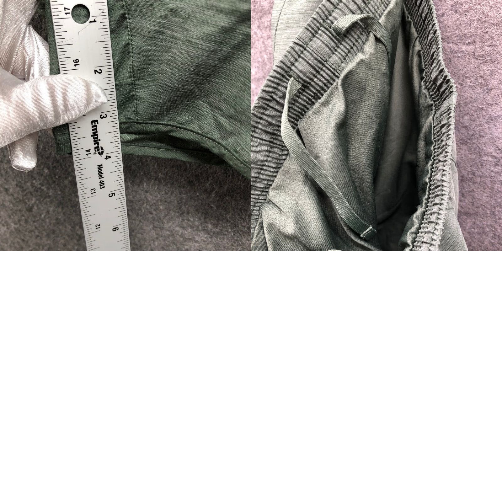 Nike VINTAGE Nike Dri-FIT Running Shorts Womens S Green Heathered Lined Drawstring 3.5" Inches Lightweight Moisture Wicking Athletic Shorts Mens? Size 28" / US 6 / IT 42 - 8 Thumbnail
