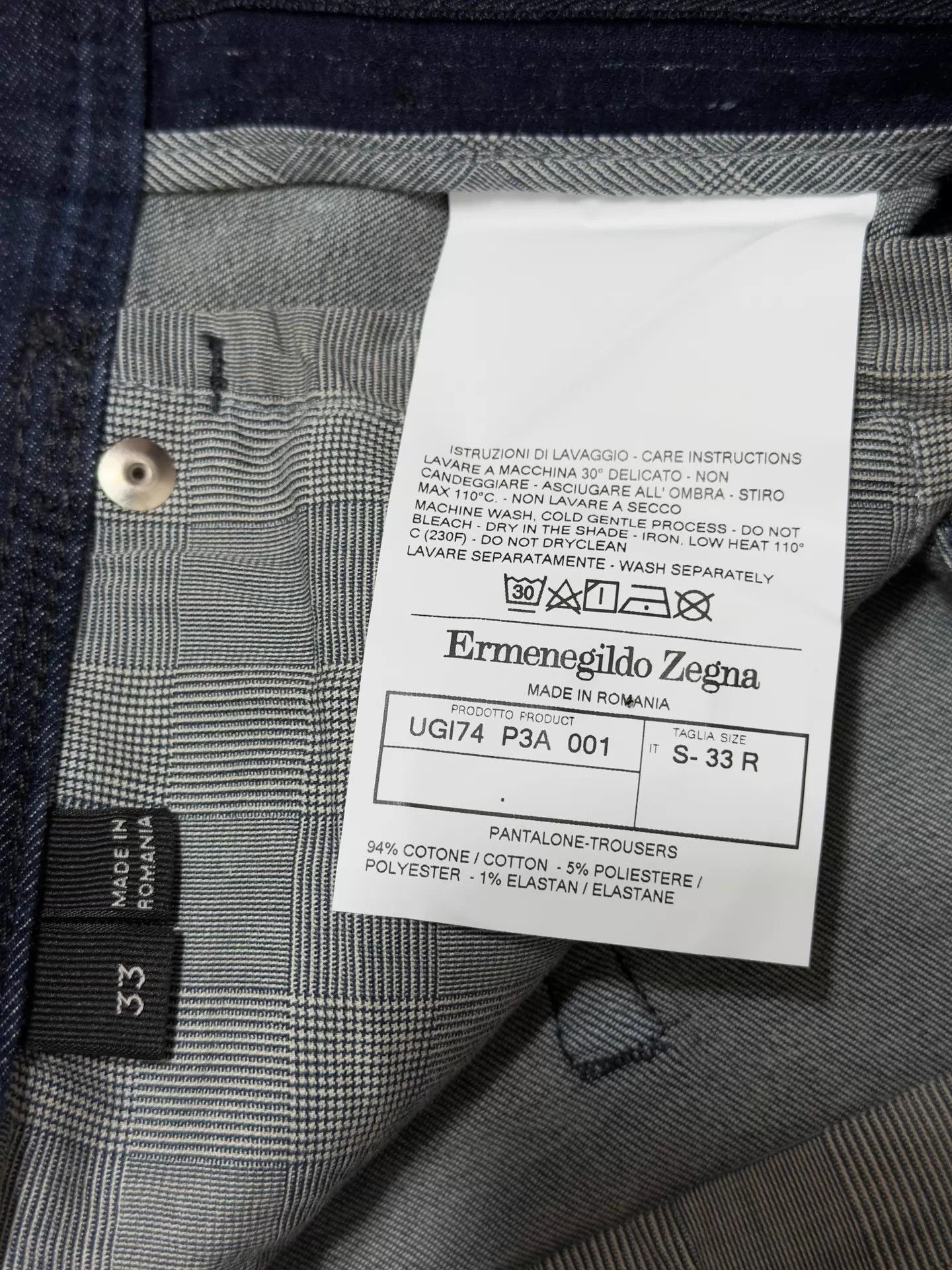 Ermenegildo Zegna Ermenegildo Zegna Straight Indigo Jeans 31/32/33 Size US 33 - 7 Thumbnail