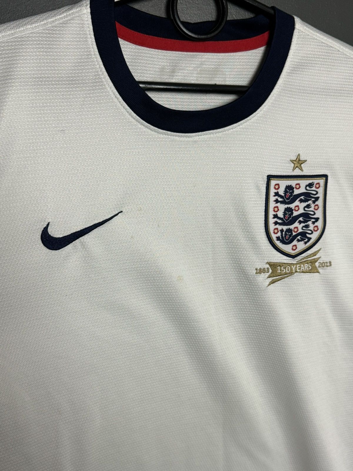 Nike England National Team 13/14 Home Football Soccer Jersey Size US M / EU 48-50 / 2 - 3 Thumbnail