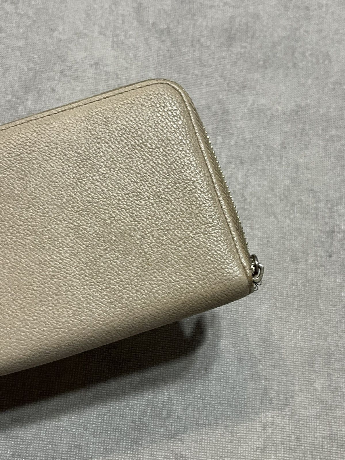 Trussardi Trussardi Womens Beige Leather Wallet Bag Logo Zip Clutch Size ONE SIZE - 10 Thumbnail