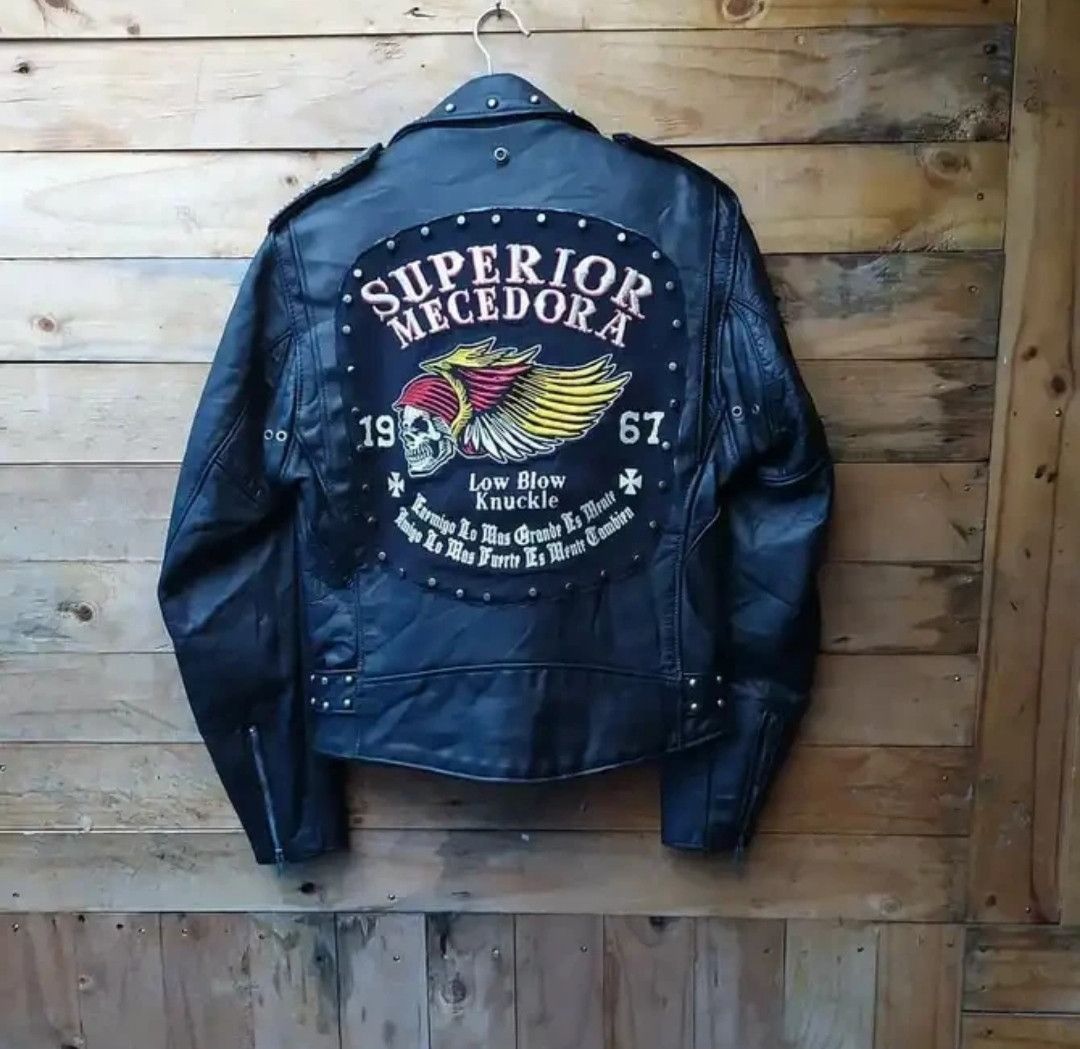Genuine Leather SCHOTT PERFECTO 618 LEATHER RAMONES STUDDED JACKET Size US S / EU 44-46 / 1 - 5 Thumbnail