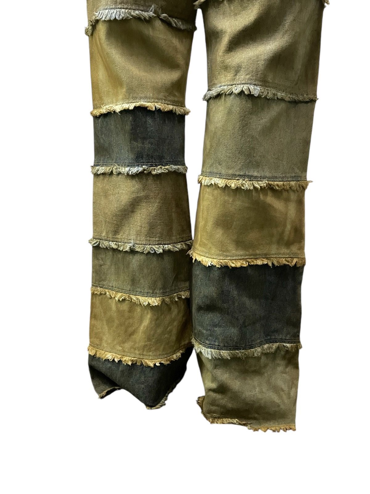 GOSTAR DE FUGA × If Six Was Nine × Shellac Mud Wash Hagi Layered Flared Jeans Japanese Brand Size US 30 / EU 46 - 7 Thumbnail