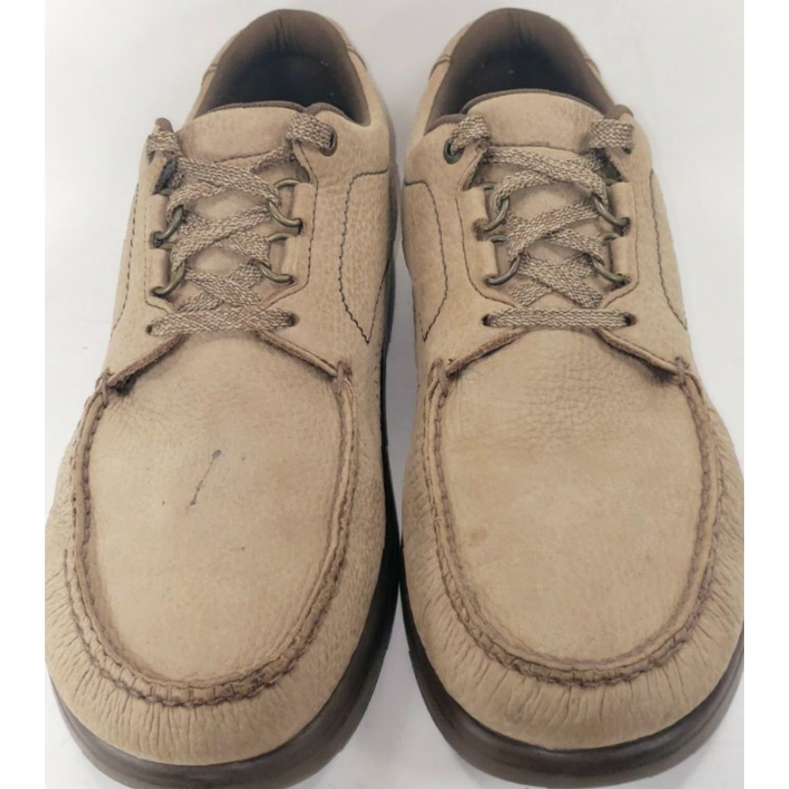 SAS SAS Bout Time MENS 12M Light Brown Suede Leather Oxford All Seasons Casual Lace Up Comfort Insole Triad Comfort System Mens Shoes Brown Size US 12 / EU 45 - 5 Thumbnail