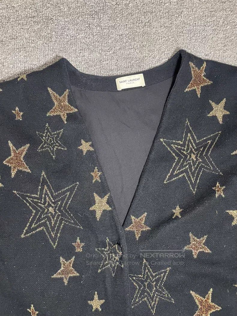 Saint Laurent Paris Saint Laurent Paris All-Over Print Star Glitter Mohair Car Size US XS / EU 42 / 0 - 3 Thumbnail