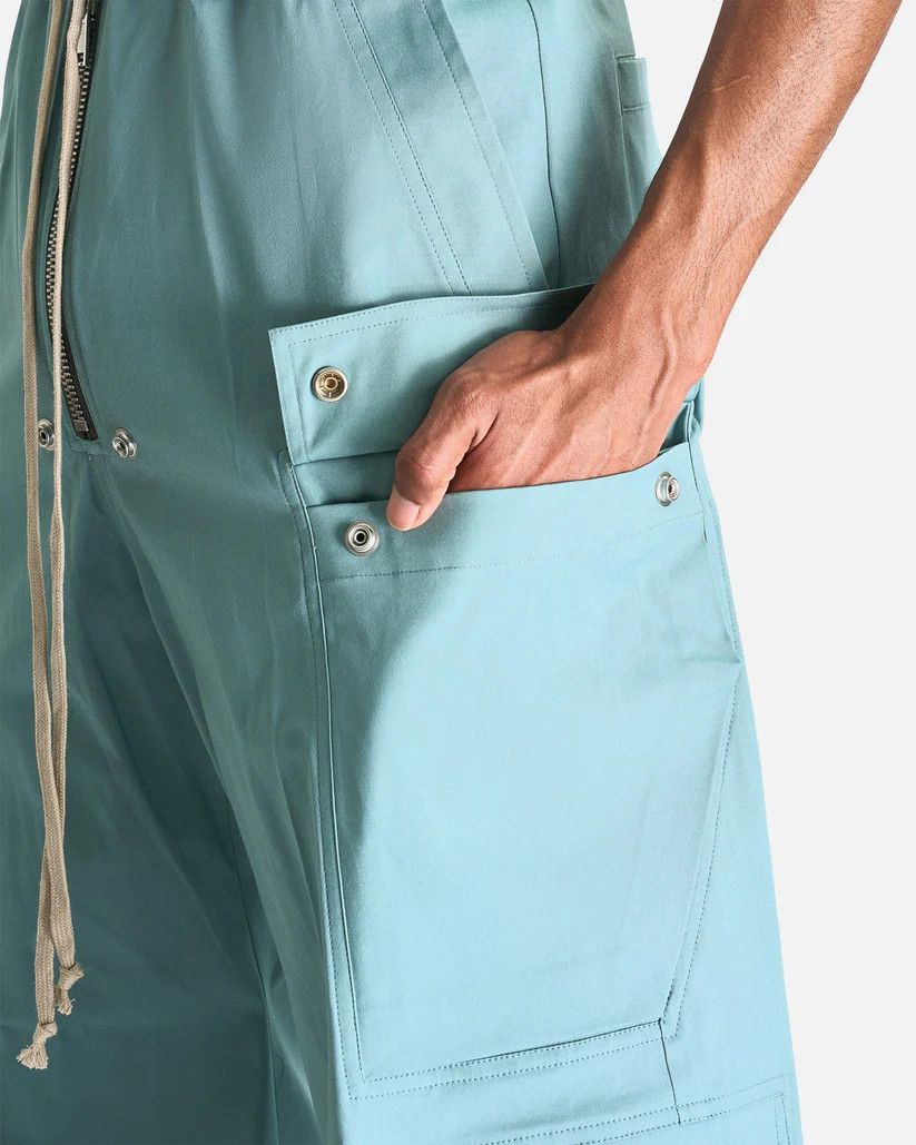 Rick Owens o1s1v1r1oon0825 Cargobelas Pants in Teal Blue Size US 32 / EU 48 - 5 Thumbnail