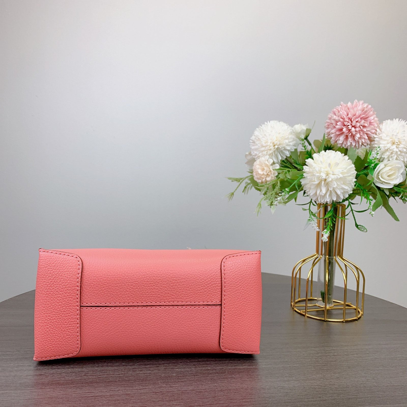 Michael Kors Michael Kors 35S1GM9M2L Mercer Pebbled Leather IN GRAPEFRUIT Size ONE SIZE - 6 Thumbnail