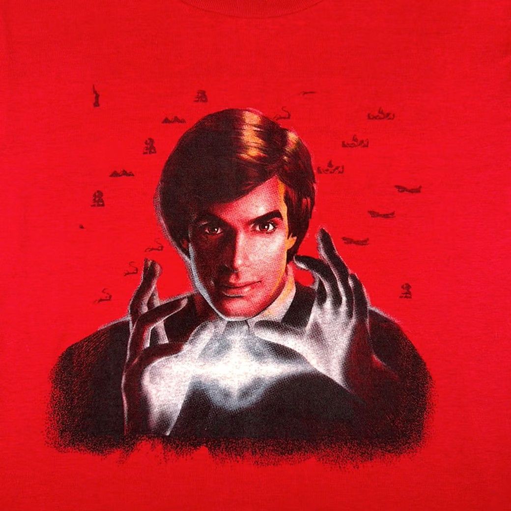 Vintage VINTAGE David Copperfield Shirt Screen Stars Adult MEDIUM Red 80s USA Cotton Blend T-Shirt Mens Size US M / EU 48-50 / 2 - 2 Thumbnail
