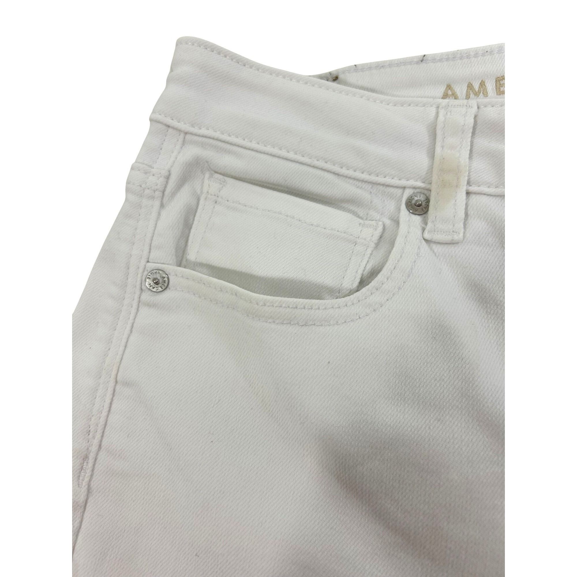 American Eagle Outfitters American Eagle Women’s White Jeans 8 Regular Ankle Tapered S Size 30" / US 8 / IT 44 - 16 Thumbnail