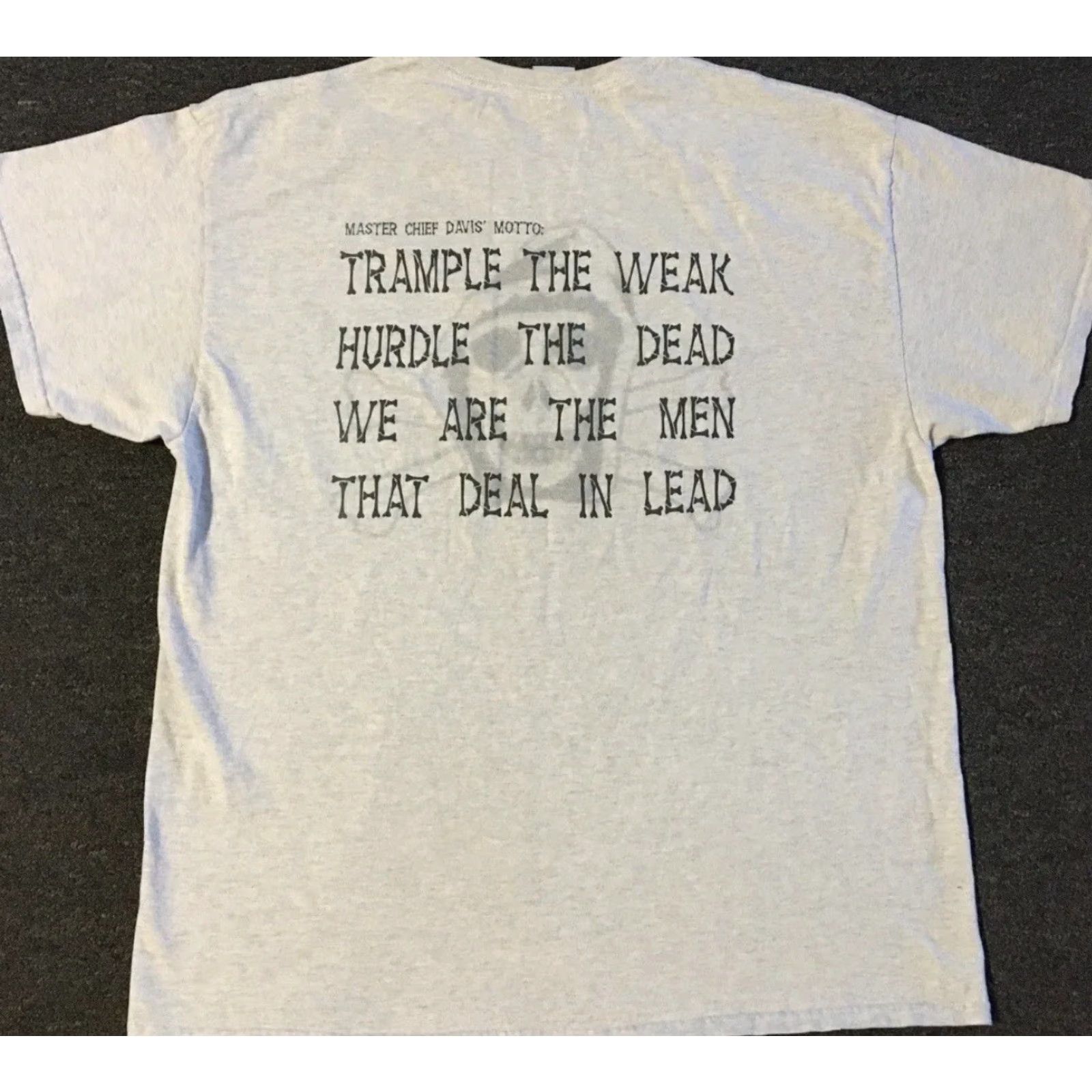 Vintage Vtg Infidel Thinning The Herd Skull Shirt XL Army Biker Grunge Punk 90s Size US XL / EU 56 / 4 - 2 Thumbnail