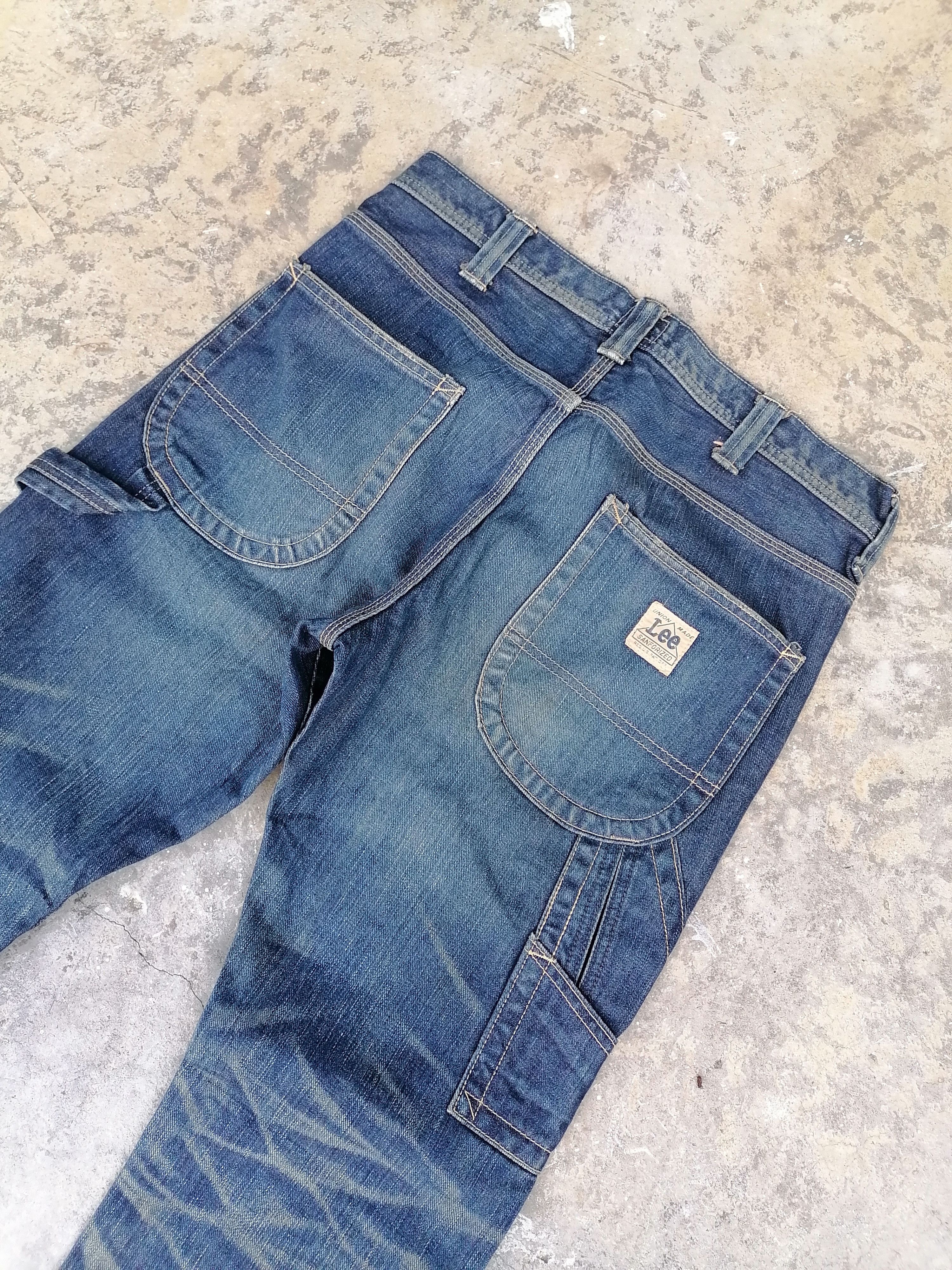 Vintage Flare Jeans Lee John's Claw Mark Carpenter Denim Pants Size US 32 / EU 48 - 7 Thumbnail