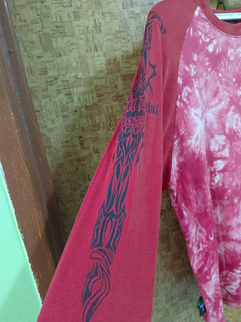 If Six Was Nine Angel Devil Tribal Grunge Gothic Tie Dye Tee Size US M / EU 48-50 / 2 - 5 Thumbnail