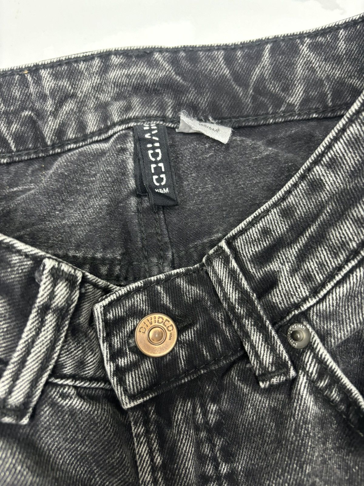 H&M Flared💥Vintage 90s Style Divided HM Baggy Bootcut Leg Jeans Size 25" / US 0 / IT 36 - 9 Thumbnail