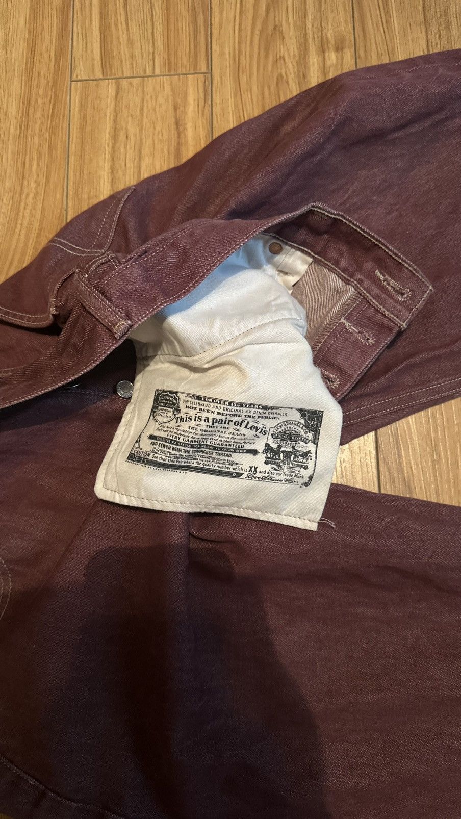 Levi's Levi mens 501 Jeans Size US 40 / EU 56 - 3 Thumbnail
