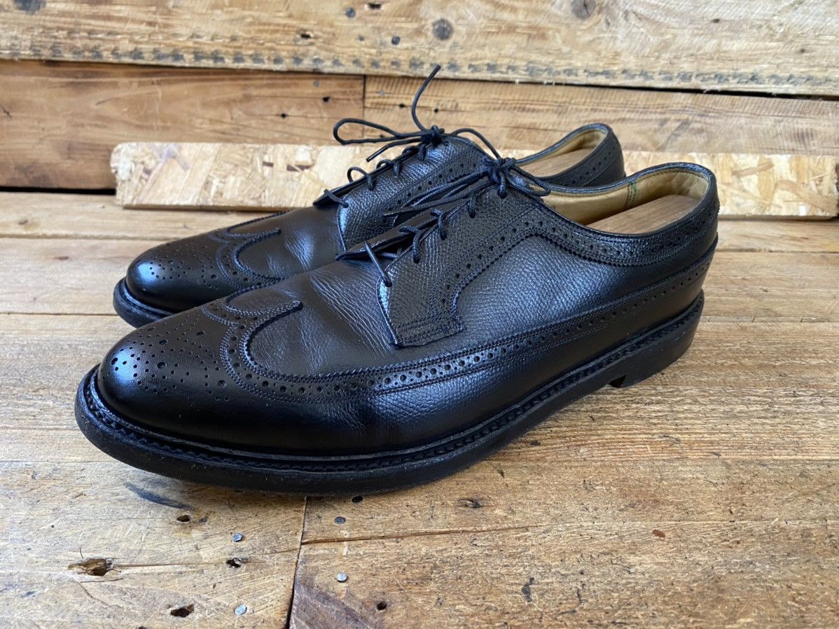 Florsheim × Vintage Vintage pebble grain wingtip oxford leather shoes 12C Size US 12 / EU 45 - 3 Thumbnail