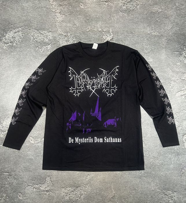 Mayhem Black Metal Band Men T Shirt De Mysteriis Dom Sathanas
