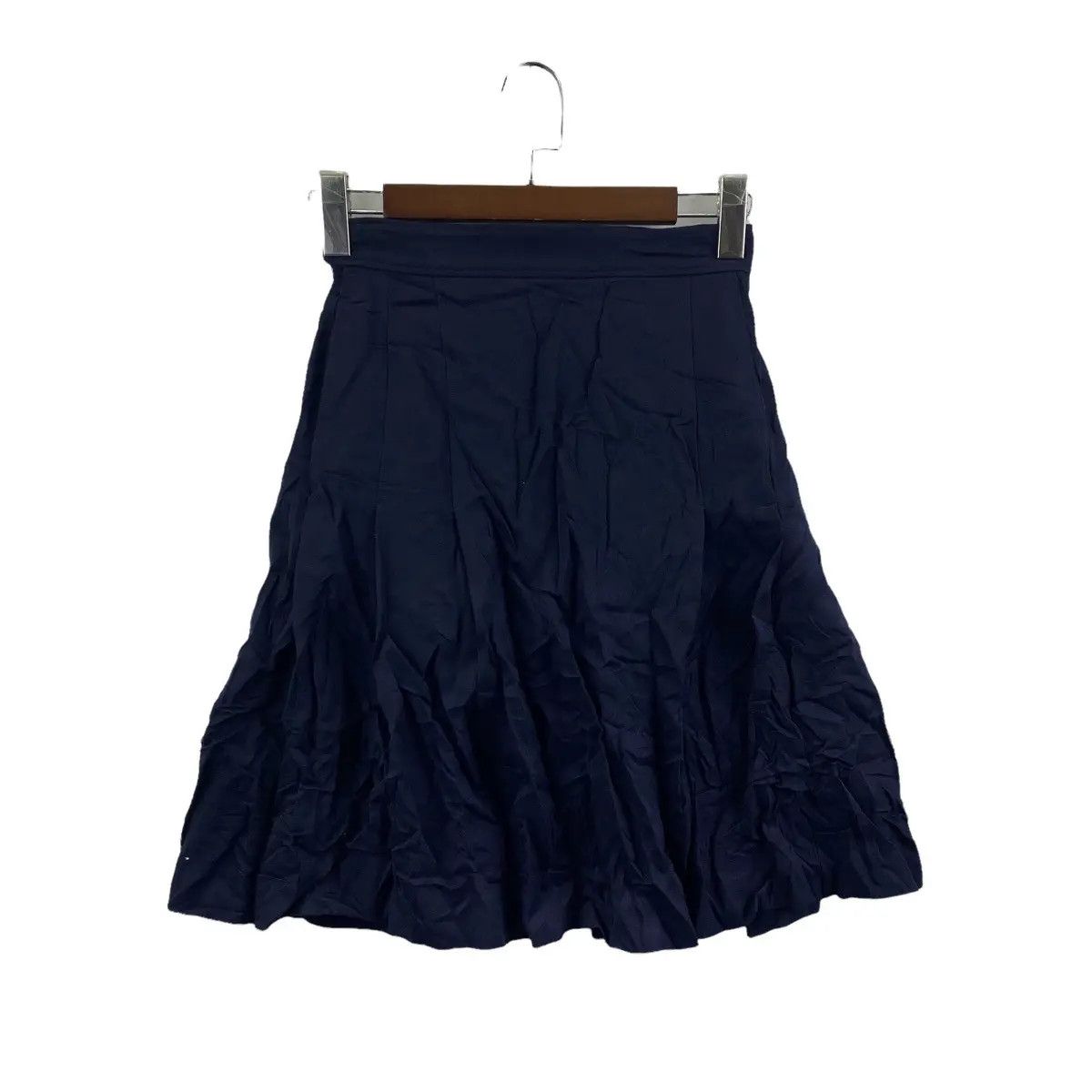 Junko Shimada Vtg 90’ JUNKO SHIMADA MAXFLI Minimalist Midi Skirt Indigo Size 30" / US 8 / IT 44 - 1 Thumbnail