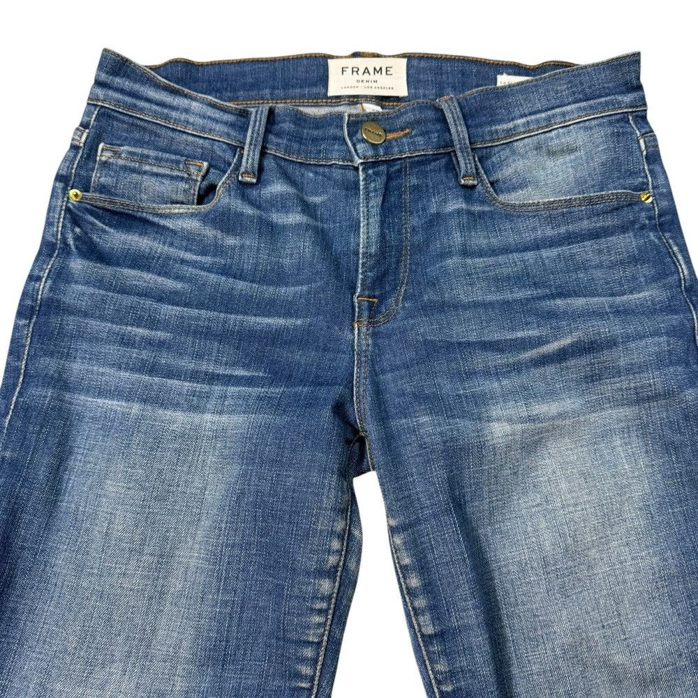 Frame FRAME Le Skinny De Jeanne Raw-Edge Skinny Jeans in Odyssey Size 26" / US 2 / IT 38 - 4 Thumbnail