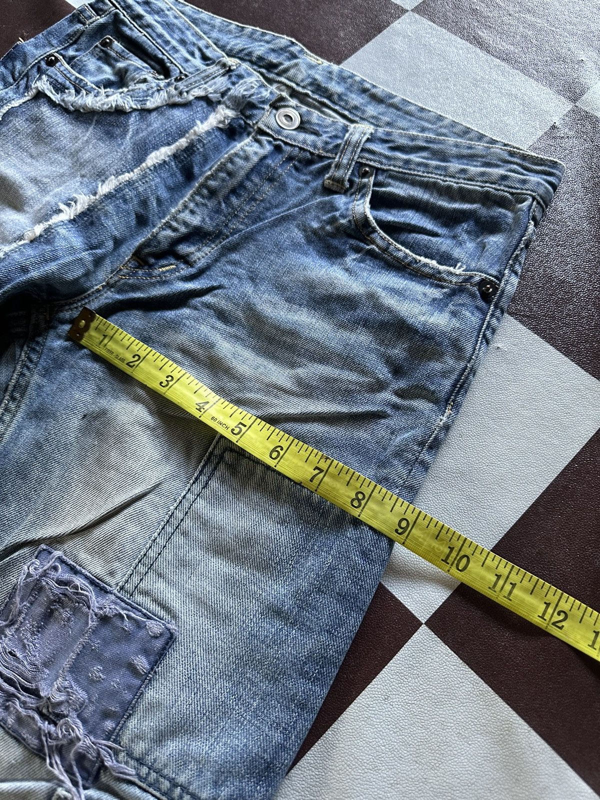 Vintage Johnbull patchworks blue denim jeans Size US 28 / EU 44 - 16 Thumbnail