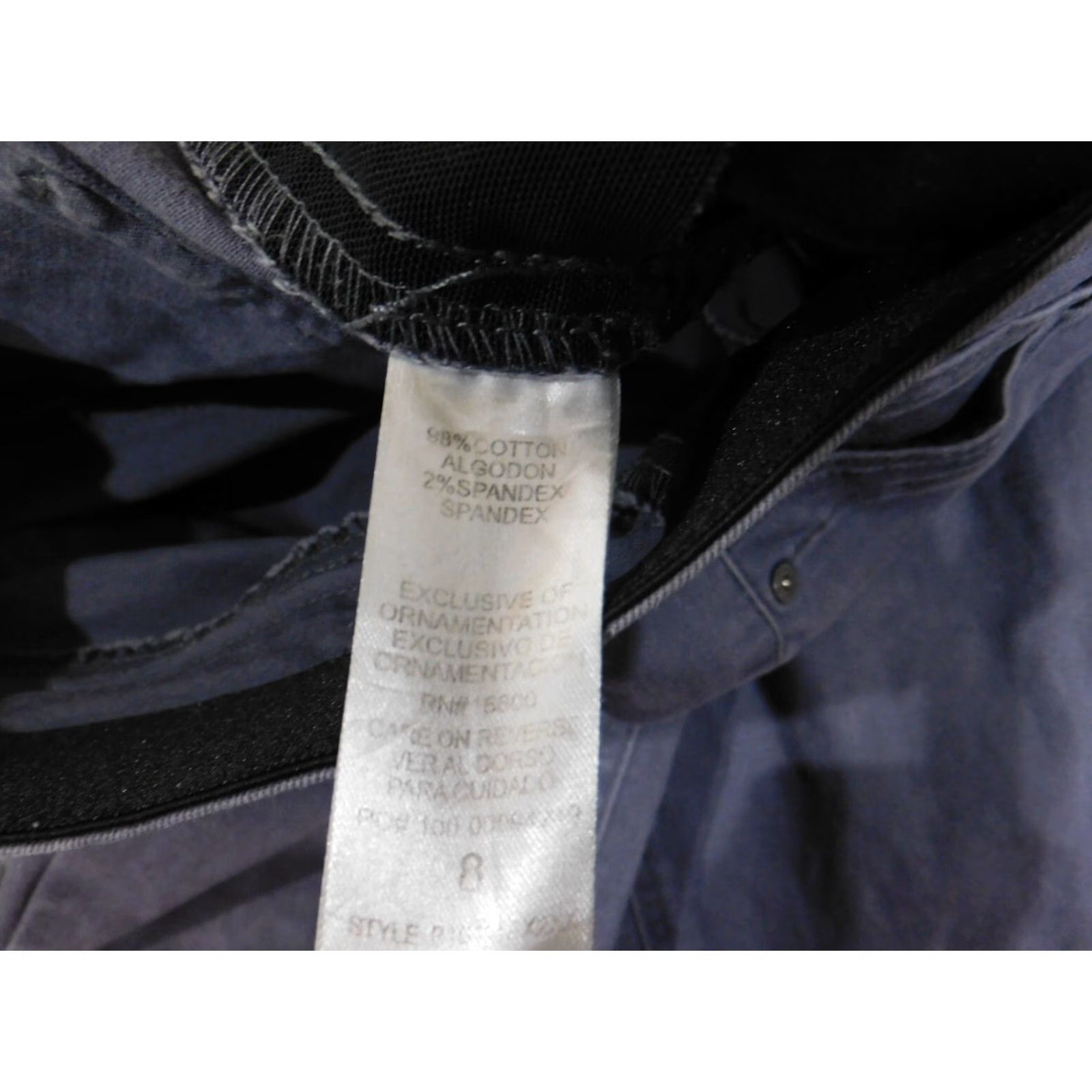 Vintage Democracy Jeans Women's Straight Jeans 8 Blue Cotton Denim Stretch Waist 31 in Inseam 28 in Zipper Regular Rise Mid Vintage No Size 24" / US 00 / IT 34 - 7 Thumbnail