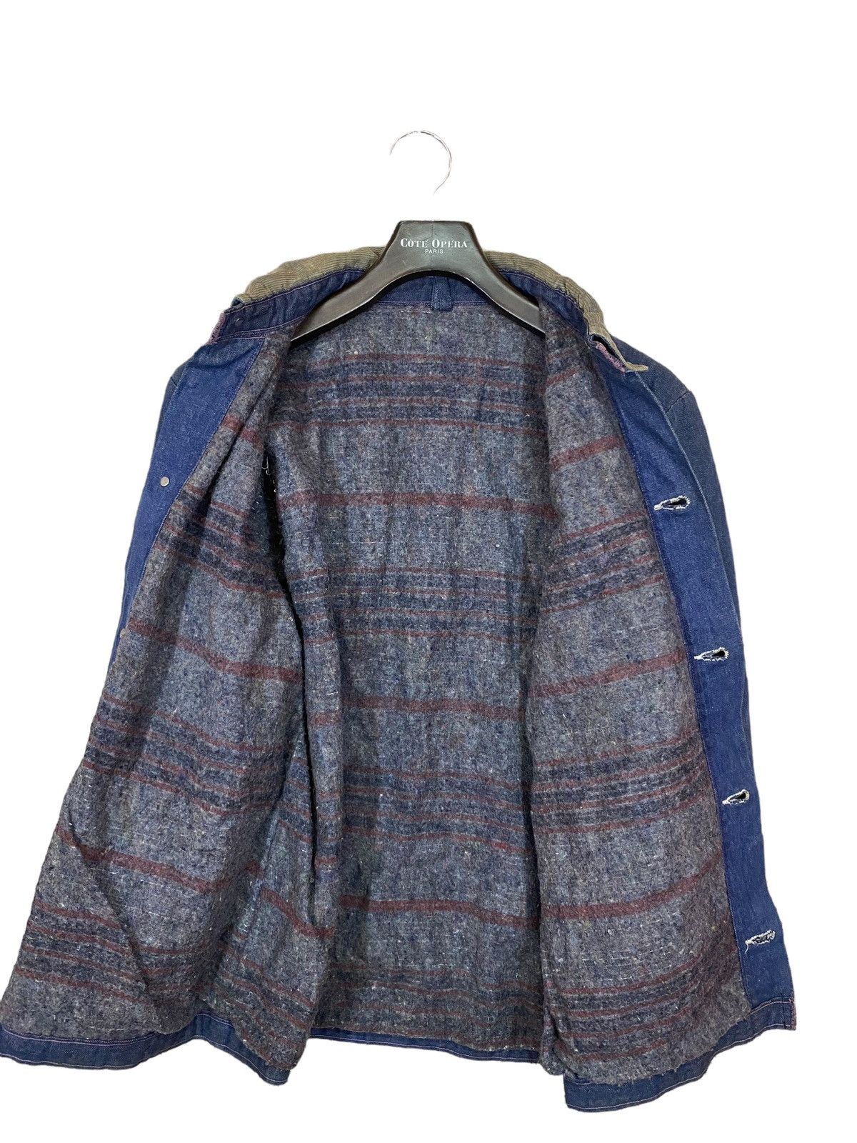 Vintage × Wrangler Vintage 70s wrangler chore jacket inside blanket Size US L / EU 52-54 / 3 - 7 Thumbnail