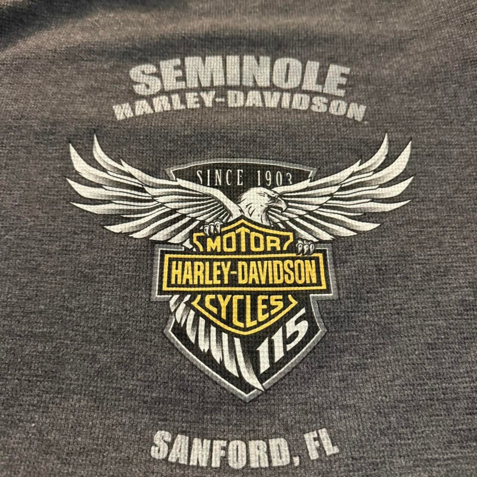 Harley Davidson Women's Y2K Harley Davidson Thermal Shirt Angel Wing Logo Size L / US 10 / IT 46 - 4 Thumbnail