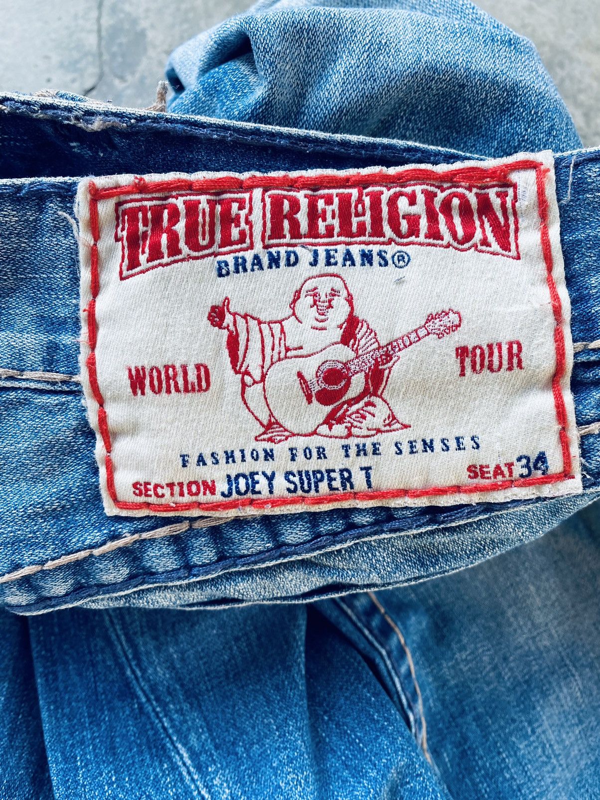 True Religion Vintage True Religion Distressed Denim Pants Size US 30 / EU 46 - 19 Thumbnail