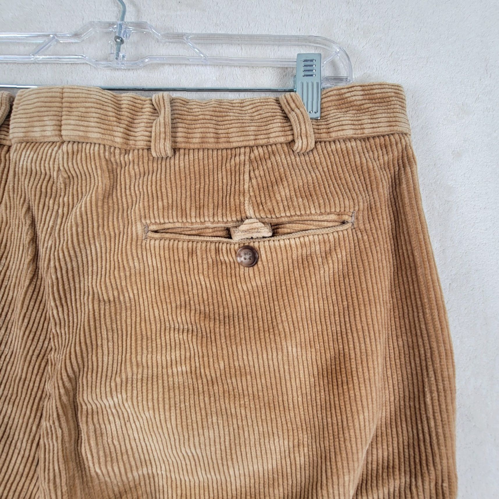 Vintage Farlows Corduroy Pants Mens 38 x 31 Brown Pleated Cuffed Regular Size US 38 / EU 54 - 7 Thumbnail